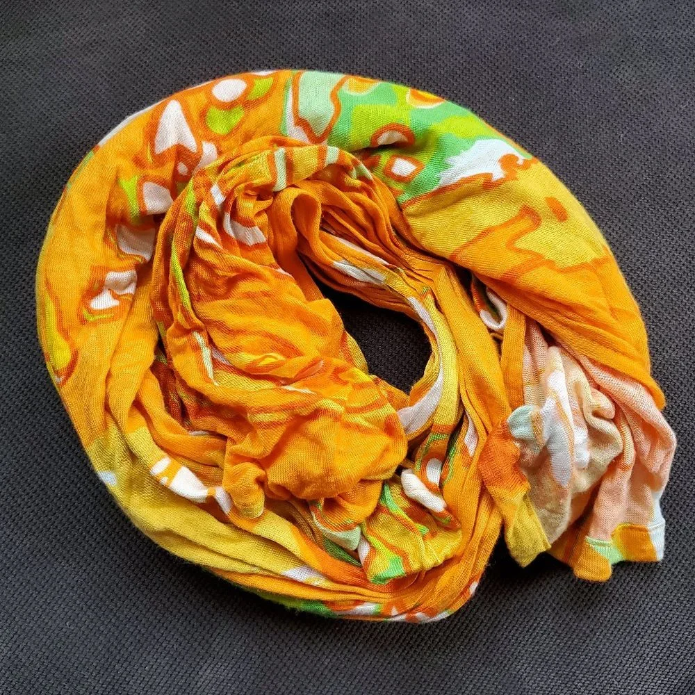 NWOT Old Navy Orange/Green Scarf One Size